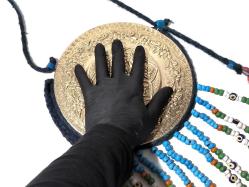 Metal Nazarlık - Gümüş Kaplama Cam Boncuklu Nazarlık - Nazar Boncuğu - Metal Nazarlık - Cam Boncuklu Nazarlık - Dükkan Kapı Duvar Süsü