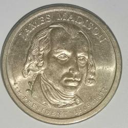 AMERİKA  2007 D   1 DOLAR  Başkanlık 1 $ Bozuk Para - James Madison (1809-1817)