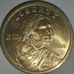 Efemera - AMERİKA  2000 D     1 DOLAR - kitantik - kitaLog