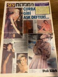 ŞEY HAFTALIK MAGAZİN GAZETESİ DOĞUM GÜNÜ HEDİYESİ  ( Turkish Newspaper ) - 16 KASIM 1990 -TAM TAKIM 10 SAYFADIR -Seren Serengil-Yeğen Özal-Naim Süleymanoğlu-Muazzez Abacı-Ahu Tuğba-Ebru Güney-Hülya Avşar-Harika Avcı-İpek Pınar-Şeytap Parman-Neşe Aksoy-Tarık Akan-Hasan Kazan-Ercan Akışık-Nuran Şener-Cem Güney-Müjdat Gezen-Mahmut Cevher-Müjdat Kocaili-Müjdat Özmen-Zerrin Özer-Alper Önal-Nazan Şoray-Fahrettin Aslan-Orhan Boran-Şehnaz Dilan-Serpil Çakmaklı-Belkıs Akkale-Mehmet Ali Erbil-Selçuk Özer-Atilla İlhan-Dündar Yıldız-Rıza Güngördü-Hülya Özkan-Hale Dikmen-Zinnur Karaca-Erol Esken-İpek Pınar-Özdemir Erdoğan-Yonca-Müjde Ar-Cem Özer-Tolga Aşkıner-Nisa Serezli-Müesser Akay-Cenk Koray-Ahmet Sezgin-Füsun Erbulak-Zeynep Tedü-Necdet Mahfi Ayral-Adem Fettah Ali Askar-Hoca Ali Rıza Yüzkızartan Kaçamak-Utanmazlar-Çorba Gibi Aşk Defteri-TRT’nin Büyük Gafı-Çirkin Tarık-Setteki Prova-Ebru Güney’in Anlaşılmaz İnatçılığı-Balkız’ın Bal Gibi Bir Oğlu Oldu-Hani TRT Denetim Kurulu Çağdaş Takılacaktı-Ko