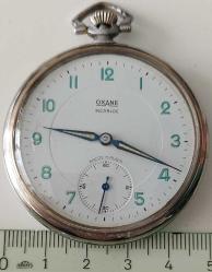 İSVİÇRE OXANE HİSLON MARKA ORİJİNAL ANTİK KURMALI MUHTEŞEM BAKIMLI CEP SAATİ 1QQ2HH ÇOK NADİR