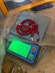 Orijinal eski alman habbeden Osmanlı Miskevi (mercan) bağa  tespih