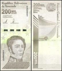 VENEZUELA 200.000 BOLİVAR 2020 ÇİL KONDİSYON.