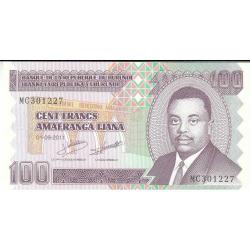 BURUNDİ 100 AMAFRANGA 2007  ÇİL BÜYÜK  basım PARA