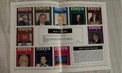 MAYA DERGİSİ – KASIM 1993 – SAYI 11 – YIL: 16 – 64 SAYFA KAPAK: TANSU ÇİLLER – “BAŞBAKAN VE DYP GENEL BAŞKANI” – “ARTIK RAHAT…” – SİYASİ GÜÇ, KONGRE SONRASI DENGE VE LİDERLİK – DYP BÜYÜK KONGRESİ YAPILDI – “VE TANSU ÇİLLER GENEL BAŞKANLIĞINI TESCİL ETTİRDİ…” – 1045 OYLA GÜVEN TAZELEDİ – BAŞKANLIK DİVANI, GENEL İDARE VE MERKEZ KARAR KURULLARI AÇIKLANDI – BURHAN ULUTAN’DAN “SERMAYEYİ TABANA YAYMAK” – ATATÜRK–İNÖNÜ EKONOMİ MODELİNE DÖNÜŞ TARTIŞMASI – TİYATRO VE EKOLOJİ: ADNAN TÖNEL’DEN “ÖZBEKİSTAN İÇİN BİR BARDAK SU” – ARAL DENİZİ İÇİN SAHNEDE SU RİTÜELİ – ATATÜRKÇÜLÜK VE LAİKLİK ÜZERİNE MEKTUP – YEKTA GÜNGÖR ÖZDEN’E AÇIK DUYGU - TANSU ÇİLLER – HAYATİ SERDAROĞLU – ENVER KURTULUŞ – SİNAN YÜKSEL – HASAN ALTINTAŞ – HAKKI DEDELER – İSMAİL KARAKUYU – HASAN PEKER – İBRAHİM ŞEKER – KÖKSAL TOPTAN – DENGİR FIRAT – FERİDUN ALPAT – ADNAN TÖNEL – BURHAN ULUTAN – YEKTA GÜNGÖR ÖZDEN – ÜNAL YALTIRIK – MERT ATA YALTRIK – ETEM ÇALIŞKAN – CENNET FİLİZ –