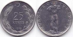 MADENİ 25 KURUŞ 1970