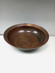 Antika Osmanlı Dönem Yazılı Nadir Bronz Çanak - Tabak