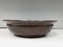 Antika Osmanlı Dönem Yazılı Nadir Bronz Çanak - Tabak