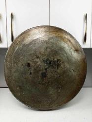 Muazzam Antika Osmanlı Dönem Damgalı Yığma Kenar Bakır Sini - Tepsi