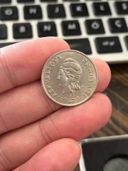 FRANSIZ POLİNEZYASI 1967 YILI 10 FRANK