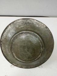 Antika Osmanlı Yeniçeri Bakır Tabak