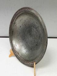 Antika Osmanlı Yazılı Tarihli Bronz Tabak