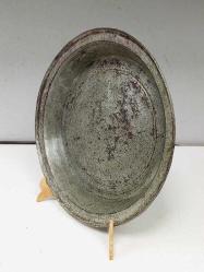 Antika Osmanlı Yazılı Tarihli Bakır Tabak