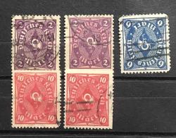 1921 ALMANYA REICH PULLARI A30 DAMGALI p329b