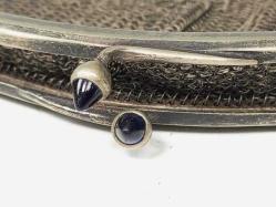 Antika 1800'ler Osmanlı Dönem El Örme Alpaka Bayan El Çantası