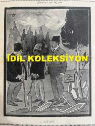 Osmanlıca Akbaba Mizah Dergisi-Gazetesi, Orijinal Dönem Basım, (Ottoman Magazine-Newspaper) - 28 Ağustos 1924 - Sayı: 181 - Rumi: 28 Ağustos 1340 - Karikatür: Dumlupınar Zaferi Tes'id Edilirken 