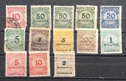 1923 ALMANYA REICH PULLARI- DAMGALI-DAMGASIZ KARIŞIK p331