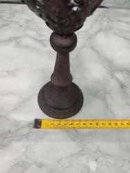 1800'ler Antika Osmanlı Dönem Kilise İşi Mumluk - Şamdan