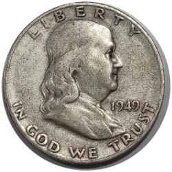 LOT.7 » 1949 YILI AMERİKA YARIM DOLAR GÜMÜŞ 12.45 GRAM