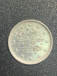 1327/1 Gümüş 2 Kuruş Çil-