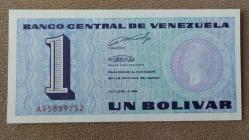 LOT.19 » 1989 YILI VENEZUELLA  1 BOLİVARES   A SERİSİ HİÇ KULLANILMAMIŞ