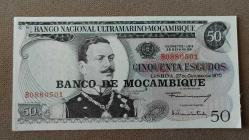 LOT.17 » 1970 YILI  MOZAMBİK  50 ESCUDOS   HİÇ KULLANILMAMIŞ
