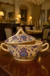 Çini Desenli %100 El Yapımı Vazo