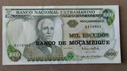 LOT.14 » 1972 YILI  MOZAMBİK 1000 ESCUDOS HİÇ KULLANILMAMIŞ