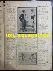 Osmanlıca Akbaba Mizah Dergisi-Gazetesi, Orijinal Dönem Basım, (Ottoman Magazine-Newspaper) - 10 Mart 1924 - Sayı: 132 - Rumi: 10 Mart 1340 - Hicri: 4 Şaban 1342 - Karikatürist Ramiz Gökçe'nin Çalışması: 