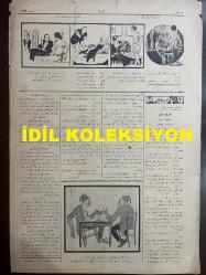 Osmanlıca Akbaba Mizah Dergisi-Gazetesi, Orijinal Dönem Basım, (Ottoman Magazine-Newspaper) - 10 Mart 1924 - Sayı: 132 - Rumi: 10 Mart 1340 - Hicri: 4 Şaban 1342 - Karikatürist Ramiz Gökçe'nin Çalışması: 