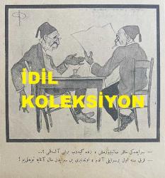 Osmanlıca Akbaba Mizah Dergisi-Gazetesi, Orijinal Dönem Basım, (Ottoman Magazine-Newspaper) - 10 Mart 1924 - Sayı: 132 - Rumi: 10 Mart 1340 - Hicri: 4 Şaban 1342 - Karikatürist Ramiz Gökçe'nin Çalışması: 