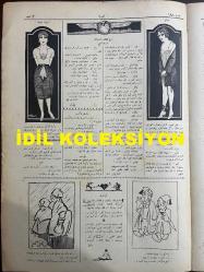 Osmanlıca Akbaba Mizah Dergisi-Gazetesi, Orijinal Dönem Basım, (Ottoman Magazine-Newspaper) - 27 Ekim 1924 - Sayı: 198 - Rumi: 27 Teşrin-i Evvel 1340 - Karikatürist Ramiz (Gökçe)'in Çalışması: 