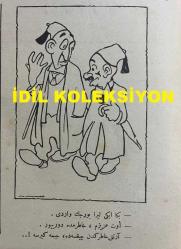 Osmanlıca Akbaba Mizah Dergisi-Gazetesi, Orijinal Dönem Basım, (Ottoman Magazine-Newspaper) - 27 Ekim 1924 - Sayı: 198 - Rumi: 27 Teşrin-i Evvel 1340 - Karikatürist Ramiz (Gökçe)'in Çalışması: 