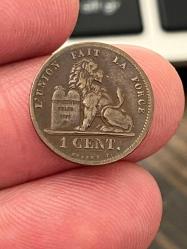 BELÇİKA KRALLIĞI 1870 YILI 1 CENTIME