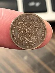 BELÇİKA KRALLIĞI 1870 YILI 1 CENTIME