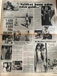 HAFTA SONU GAZETESİ DOĞUM GÜNÜ HEDİYESİ  ( Turkish Newspaper ) - 12 AĞUSTOS 1977 -TAM TAKIM 12 SAYFADIR -Türkan Şoray-Nazan Şoray-Rüçhan Adlı-Seyfet Adlı-Bahar Erdeniz-Sevda Karaca-Seher Şeniz-İskender Doğan-Ayşe Doğan-Bayram Doğan-Bülent Ersoy-Fahrettin Aslan-Elif Pektaş-Ekber Berk-Naşi Nadi-Meral Kuyucu-Naciye Nadi-Meral Kuyucu-Sümer Günay-Hale Soygazi-Ahmet Özhan-Nükhet Duru-Seher Dilgimen-Prens Charles-Prenses Diana-Gönül Yazar-Cüneyt Göksu-Zeki Müren-Taner Şener-Roger Vadim-Brigitte Bardot-Annette Stroyberg-Catherine Deneuve-Jane Fonda-Catherine Schneider-Asu Maralman-Seyyal Taner-Turan Güneş-Naim Alkan-Burhan B.-Bülent Kınay-“Bu iş bitecek”-Kaynanagelin yanyana-Kördüğümün çözümü Rüçhan Adlı’ya kaldı-Bahar Erdeniz’in Kumburgaz’daki esrarengiz dayısı-Milyoner sevgiliden kala kala bu kaldı!-İşte Seher Şeniz’i intihara sürükleyen adam!-Gelin hanımın kokusu çıktı!-11 Ağustos 1977 bugün artık özgürüm-O gün hepsinde bir eksik vardı-“Yüzemiyorum çünkü huylanıyorum”-Tadıya bağlanan baskın