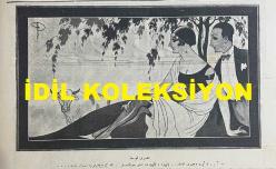 Osmanlıca Akbaba Mizah Dergisi-Gazetesi, Orijinal Dönem Basım, (Ottoman Magazine-Newspaper) - 11 Ağustos 1924 - Sayı: 176 - Rumi: 11 Ağustos 1340 - Karikatür: Kışladan Salona, Salondan Çiftliğe 