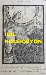 Osmanlıca Akbaba Mizah Dergisi-Gazetesi, Orijinal Dönem Basım, (Ottoman Magazine-Newspaper) - 11 Ağustos 1924 - Sayı: 176 - Rumi: 11 Ağustos 1340 - Karikatür: Kışladan Salona, Salondan Çiftliğe 
