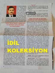 ANAVATAN PARTİSİ'NİN (ANAP) KURUCULARINDAN, GÜMRÜKTEN SORUMLU ESKİ DEVLET BAKANI MEHMET KEÇECİLER'İN DERGİDEN ÇIKMA FOTOĞRAFLI RÖPORTAJ SAYFALARI (3 YAPRAK. 5 SAYFASI RÖPORTAJ) - 27 x 20 cm EBADINDA