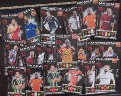 Futbol kartları gümüş kartlar lot