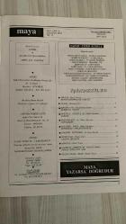 MAYA DERGİSİ – AĞUSTOS 1994 – SAYI 8 – YIL: 16 – 64 SAYFA KAPAK: “HOŞGELDİN PAŞAM...” – SİVİL VE ASKERİ YÜZLER BİR ARADA – GÖRSELDE TELEFON, ÇİÇEK, RESMİ DİYALOG – ŞERİF ERCAN’DAN “MEMUR SENDİKALARI GERÇEĞİ” – 1961 VE 1982 ANAYASALARI KARŞILAŞTIRMALI – SENDİKA KURMA HAKKI, GREV YASAĞI, SİYASİ ÜYELİKLER – YUSUF ERKUT GÜSAR’DAN “SİNEMADA YANGIN” – EKONOMİK KRİZLER VE TOPLUMSAL PSİKOLOJİ – BANKA PANİĞİ, MEDYA SORUMLULUĞU, 1929 NEW YORK ÖRNEĞİ – RAUF ALANYALI’DAN “RUHUMUZU DİNLENDİRENLER” – PROF. DR. NEVZAT ATLIĞ VE KLASİK TÜRK MÜZİĞİ KOROSU – BERLİN, BONN, MISIR, FAS, RUMELİHİSARI, SÜLEYMANİYE – AHMET BİCAN AKYOL’DAN “TÜKETİM EKONOMİSİ İNSANLIĞI TÜKETİYOR MU?” – KREDİ KARTI BAĞIMLILIĞI, MUTLULUK VE TÜKETİM – TEKİN ERER’DEN “URAZ’IN İKİ ESERİ” – “BABA” KİTABI, DEMİREL’İN SİYASİ YOLCULUĞU – TAHİR KUTSİ MAKAL’DAN “OSMAN ATTİLA’NIN AŞKI” – ŞİİR, DOSTLUK, İLHAM, “GÜPEGÜNDÜZ” VE “KÖYDEKİ YAVUKLU” – NAHİT ERUZ’DAN “BAMTELİ” – AYTEN KURŞUNGOZ’DAN “GEÇEN AYDAN İZLER” –  SÜLEYMAN DEMİREL – ŞERİF ER