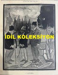 Osmanlıca Akbaba Mizah Dergisi-Gazetesi, Orijinal Dönem Basım, (Ottoman Magazine-Newspaper) - 28 Ağustos 1924 - Sayı: 181 - Rumi: 28 Ağustos 1340 - Karikatür: Dumlupınar Zaferi Tes'id Edilirken 