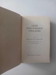 Geist Und Werden Englands [ Ciltli ]