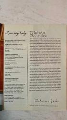 LOVE MY BODY DERGİSİ - SONBAHAR-KIŞ 2019-2020 SAYI: 15 ZEHRA IŞIK - ALICAN IŞIK - DEBORA ZAKUTO - MELTEM AYDIN - BAĞLAN KESKİN - BURAK BAŞARAN - CANSU YILDIZ - CEYLAN ATİNÇ - DENİZ ÖZGÜN - DUYGU KÜÇÜKKARAAĞAÇ - EBRU GÜRBÜZ - FIRAT MERİÇ - GİZEM MUHAN - GÖKÇE ÇETİN - MERT GÜLER - ÖMER MUMAY - ÖZKAN ÖNAL - SERHAN AYHAN - SEVGİ ÖZBAKIR - TUĞÇE KOCAMANOĞLU - TOLGA ÜNSAL - YAHYA DİLSİZ - CATHERINE DENEUVE - CHARLOTTE RAMPLING - JACKIE KENNEDY - LAUREN HUTTON - TWIGGY - YASEMİN ÖĞÜN  SEZONUN 4 İKON PARÇASI - YILDIZLARDAN İLHAM ALIN - SONBAHAR KIŞ TREND REHBERİ - 70’LER ŞOVUNA HAZIR MISIN - BURJUVA GÜZELLERİ - TREND RAPORU - BURJUVA GÜZELLERİ MODERN DOKUNUŞ - 70’LERE ÖVGÜ - COUTURE DETAY - EFSANE DÖNDÜ - 70’LERİN DİSKOSUNDAN GÜNÜMÜZE - MODA TUTKUSU İŞBİRLİĞİ REFRESH KOLEKSİYONU - LOVE MY BODY KOLEKSİYONU - 70’LERİN UNUTULMAZ KADINLARI - TOPRAK TONLARINDAN LİLA VE BORDOYA RENK SKALASI - DISKO GECELERİ VE ABİYE PARÇALAR - YASEMİN ÖĞÜN TASARIMLARI - MODERN LADYLIKE  - TAM TAKIM EKSİKSİZ 96 SAYFA