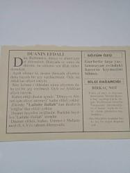 23 Ocak 1995-Orijinal Takvim Yaprağı-Doğum Günü-Söz,Nişan,Nikâh,Düğün ve Önemli Günler Hediyesi-Fatih Hak ve Hizmet Vakfı-Ayet/Hadis(Enfâl:28)-Duanın Efdali-Sözün Özü-Birkaç Not
