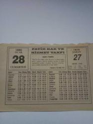 28 Ocak 1995-Orijinal Takvim Yaprağı-Doğum Günü-Söz,Nişan,Nikâh,Düğün ve Önemli Günler Hediyesi-Fatih Hak ve Hizmet Vakfı-Ayet/Hadis(Buhârî,Tevhid:52)-(Dünden Devam)-Sözün Özü-Damar Sertliği Çocukken Başlıyor