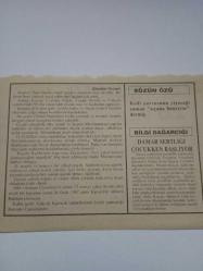 28 Ocak 1995-Orijinal Takvim Yaprağı-Doğum Günü-Söz,Nişan,Nikâh,Düğün ve Önemli Günler Hediyesi-Fatih Hak ve Hizmet Vakfı-Ayet/Hadis(Buhârî,Tevhid:52)-(Dünden Devam)-Sözün Özü-Damar Sertliği Çocukken Başlıyor