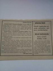 30 Ocak 1995-Orijinal Takvim Yaprağı-Doğum Günü-Söz,Nişan,Nikâh,Düğün ve Önemli Günler Hediyesi-Fatih Hak ve Hizmet Vakfı-Ayet/Hadis(Buhâri,İ'tisam 2)-(Dünden Devam)-Sözün Özü-Kaç Çeşit Koku Var?