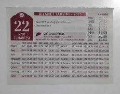 2025 Diyanet Takvimi - 22 Mart 2025