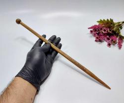 Antika Ahşap Kuran Okuma Çubuğu - Üzeri Dua YAzılı Uzun Çubuk -  NADİR ÜRÜN